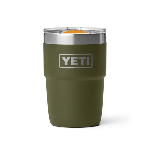 [70000007249] YETI Bicchiere Rambler 8oz Olive/King Crab Orange
